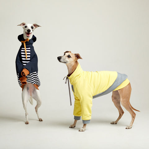 Light cotton hoodie TANKER BASE Yellow grey