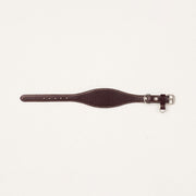 Leather collar FISH EYE stitched