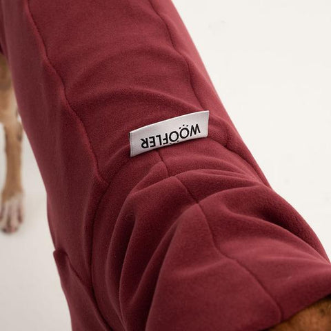 Fleece turtleneck for sighthounds